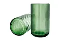Produktbild: Lyngby Porcelæn Tischvase aus Glas in Säulenform mit Rillen-Struktur, Copenhagen Green (Grün)