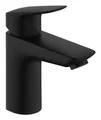 Produktbild: Hansgrohe Logis Einhebel-Waschtischmischer 100 mit Zugstangen-Ablaufgarnitur - Mattschwarz - 71100670