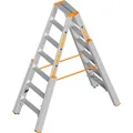 Produktbild: Layher Stehleiter Topic 1062, Treppenleiter, aus Aluminium mit 2 x 7 Stufen