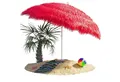 Produktbild: Kingsleeve Sonnenschirm, Hawaii Rot 160 cm Neigbar Höhenverstellbar Wasserabweisend Erdspieß