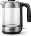 Produktbild: Philips Wasserkocher Series 5000 aus Glas, 1.7 L, Leuchtanzeige mit Klappdeckel und Kontrollanzeige, Metall (HD9339/80)