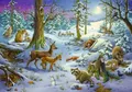 Produktbild: Tiere im Winterwald - Stick*r-Adventskalender | Maße (B/H): 42 x 29,5 cm | Simon