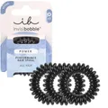 Produktbild: invisibobble Power True Black, Schwarzes Spiral Haargummi für Dickes Haar & Aktiven Lebensstil, HAIRLOVETECH™ Technologie, starker Halt & Komfort, ideal für Damen & Herren, 3 Stück