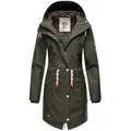 Produktbild: Navahoo Regenjacke Tropical Stormoo Wasserdichter Damen Outdoor Regenmantel grün S (36)