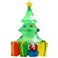 Produktbild: HOMCOM Aufblasbare Weihnachtsdekoration mit LED-Licht, Geschenken, 150 cm