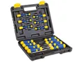 Produktbild: KINZO Schraubendrehersatz, 32-teilig, mit Koffer, gelb-blau 8711252018607