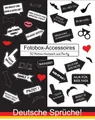 Produktbild: Deutschen Sprüche-Fotobox-Requisiten, Fotobox Accessoires, Foto Booth Props DE