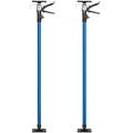 Produktbild: tectake® Baustützen Teleskop Stange 115-290 cm, Baustütze mit Auflageplatten mit Kugelgelenk, Montagestütze je 30 kg Tragkraft, Spannstange, Montagehilfe für Deckenverkleidung - blau, 2er Set