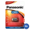 Produktbild: 4x Lithiumbatterie Signiert Panasonic, Modell CR-2L/1BP