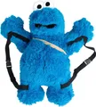 Produktbild: Sesamstraße Krümelmonster 3D Plüsch Rucksack 58 cm mit verstellbaren Gurten Plüschtier Blau