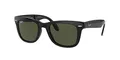 Produktbild: Ray-Ban Unisex Folding Wayfarer Sonnenbrille, Schwarz (Gestell: Schwarz, Gläser: Grün Klassisch 601), Large (Herstellergröße: 54)