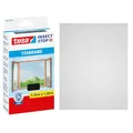 Produktbild: tesa Insect Stop Standard Fliegengitter für Fenster - Insektenschutz zuschneidbar - Mückenschutz ohne Bohren - 1 x Fliegen Netz - 150 cm x 180 cm - Anthrazit