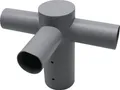 Produktbild: ENOVALITE Straßenleuchten Adapter ELED900307, 3-fach, 80:60 mm, grau