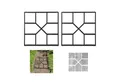 Produktbild: relaxdays Fundamentrahmen Pflasterform für Gehweg 2er Set, BxT: 40.5x40.5 cm