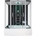 Produktbild: HOME DELUXE - Dampfdusche DIAMOND, Schwarz, Maße: 170 x 90 x 220 cm - inkl. Radio, Regendusche und komplettem Zubehör I Dampfsauna, Badewanne, Wh... - Schwarz