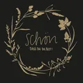 Produktbild: Mank Softpoint Serviette, Schön, dass du da bist!, 2-lagig Tissue 24 x 24 cm Feier Event Geburtstag Hochzeit 100 Stück (Schwarz)