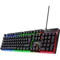 Produktbild: Trust Gaming GXT 835 Azor Gaming Tastatur mit Beleuchtung Deutsches QWERTZ Layout, Tastaturlayout in Originalgröße, 3 LED-Farbmodi, Anti-Ghosting... - Schwarz