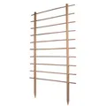 Produktbild: UNUS GARDEN Spalier Rankhilfe Garten aus Holz, Wetterfeste Pflanzenstütze, 170 cm hoch, Naturfarben, aus Holz, Kletterhilfe, Rankhilfe für Gurken, Tomaten braun 170 cm