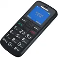 Produktbild: Panasonic KX-TU110, schwarz, Seniorenhandy, stoßfest, Taschenlampenfunktion