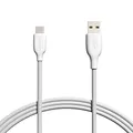 Produktbild: Amazon Basics USB-C-auf-USB-A 2.0 Schnellladekabel für Android-Telefone, 480 Mbit/s Geschwindigkeit, USB-IF-zertifiziert, für Apple iPhone 16/15, iPad, Samsung Galaxy, Tablets, Laptops, 1.8 m, Weiß