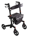 Produktbild: RIDDER Rollator Black Comfort inkl. LED, Klingel, Becher- und Stockhalter schwar