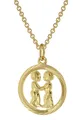 Produktbild: TRENDOR Schmuck Sternzeichen Zwilling Gold 333 Anhänger Ø 16 mm + Halskette 7594