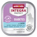 Produktbild: animonda INTEGRA PROTECT Katzenfutter nass Diabetes Lachs (16 x 100g), vom Tierarzt empfohlen bei Diabetes mellitus, mit Veterinären entwickeltes Diätalleinfutter für erwachsene Katzen
