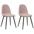 Produktbild: vidaXL Esszimmerstühle 2 Stk. Rosa Samt