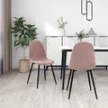 Produktbild: Esszimmerstühle 2 Stk. Rosa Samt
