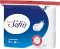 Produktbild: Softis Toilettenpapier 4-lagig, weiß mit Prägung, 9 x 100 Blatt