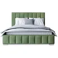 Produktbild: Polsterbett mit Stauraum Margate , grün , Maße (cm): B: 215 H: 100