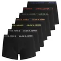 Produktbild: JACK&JONES Herren Boxer Shorts, 7er Pack - JACBASIC TRUNKS, Baumwoll-Stretch Schwarz / M