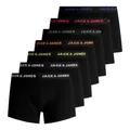 Produktbild: JACK & JONES Herren Unterhosen Shorts Boxershorts Trunks 7er Pack, Farbe:Schwarz, Wäschegröße:M, Artikel:- Black