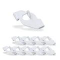 Produktbild: 10x Deckenclip mit Öse für Odenwalddecken Schienen, passend für Rasterdecken ohne Bohren | mit Öse | Weiss