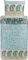 Produktbild: Bassetti Mako-Satin Bettwäsche-Garnitur Genova Farbe Grün-V1 Größe 155x220 + 1x 80x80  100% Baumwolle