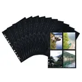 Produktbild: HERMA 7711 Fotohüllen für Ordner, 250 Stück, 10x15 cm, 4 Fächer geteilt, beidseitig bestückbare Fotophan Fotosichthüllen Sammelhüllen Postkartenhüllen Prospekthüllen mit Eurolochung, schwarz