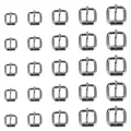 Produktbild: 75 Stück Metall Rollschnallen Gürtel Hardware Dornschließe für Taschen Lederg...
