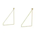 Produktbild: Bodenträger  2er-Set  Scaffale , gold , Maße (cm): H: 24 T: 26.5