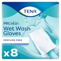 Produktbild: TENA Wet Wash Gloves unparfümiert, Softpack,8St