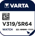 Produktbild: 10x VARTA V319 Uhrenzelle Batterie SR 527 SW 22mAh 1,55 V ABVERKAUF MHD 02/2026
