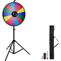 Produktbild: Vevor Glücksrad 601 mm mit 14 Personalisierbaren Feldern – Mobil & Spannend f...