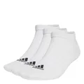 Produktbild: adidas Unisex Thin and Light Sportswear Low-Cut Socks 3 Pairs, White / Black, 8.5-10