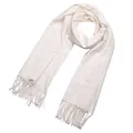 Produktbild: DonDon Schal Damen Winter Wollschal Winterschal groß und flauschig 200 x 70 cm - Creme