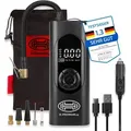 Produktbild: Heyner® Digitaler Akku-kompressor 6.000mah, 10 Bar Druck, Led & Display, Auto-stopp, Usb-c, Usb-a, 12 V, Ladefunktion, Inkl. Adapter-set & Tragebeutel