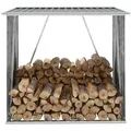 Produktbild: vidaXL Brennholzlager Verzinkter Stahl 163 x 83 x 154 cm Grau