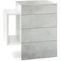 Produktbild: NACHTTISCH Queens Front in Beton Oxid Optik
