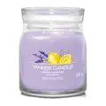 Produktbild: Yankee Candle Signature Duftkerze | Lemon Lavendel Medium Jar Candle with Double Wicks | Soja Wax Blend Long Burning Candle | Perfect Gifts for Women