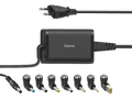 Produktbild: HAMA Universal Notebook-Netzteil Acer/ Asus/ Dell/ Dynabook/ Fujitsu/ HP/ Lenovo/ MSI/ Medion/ PEAQ/ Packard Bell/ Samsung/ Toshiba/ VAIO, 15/19 Volt, Schwarz
