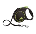 Produktbild: flexi Hundeleine Hundeleine BLACK DESIGN 5 m Größe S grün, (Packung)