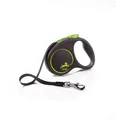 Produktbild: Flexi Black Design Tape Green Small 5m Retractable Dog Leash/Lead for dogs up to